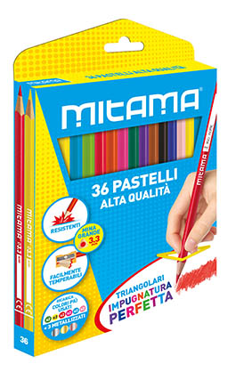 Lapis cor Mitama triangular cx. 36