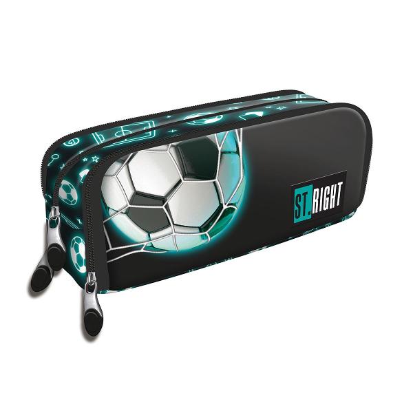 Estojo lapis retangular Neon Football 681189